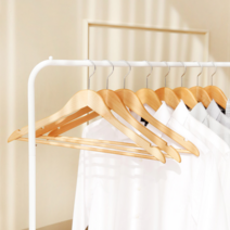 홈앤하우스 프리미엄 원목옷걸이 30p, 단품 단품