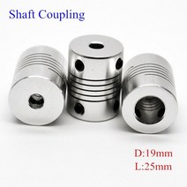알루미늄 CNC 모터 턱 샤프트 커플러 5mm ~ 8mm 플렉시블 커플 링 OD19x25mm 도매 Dropshipping 34566.357810mm, 3x6