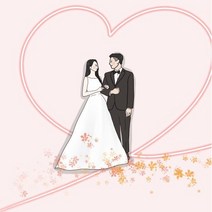 가족 웨딩 연인 라인드로잉 일러스트 드로잉 선물 및 프로필 액자, 그 이상