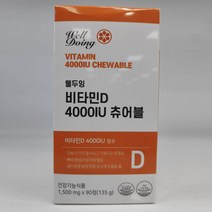 웰두잉 비타민D 4000IU 츄어블, 90정