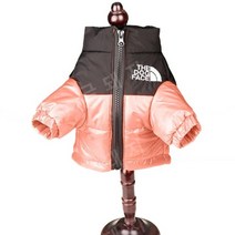 애완견 옷 프렌치 방풍 재킷 반사 코트 패딩 아우터, S, 분홍색