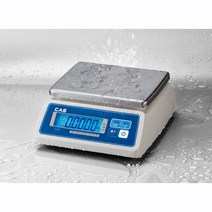 카스 방수형저울 SW2-3CW(3kg) 0.5g 1g 단위 건전지 및 아답터(옵션) LCD 디스플레이(35mm)