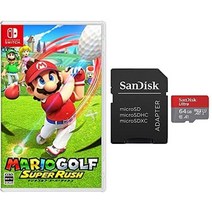 스위치/마리오 골프 슈퍼 러쉬 -Switch, 1 패키지 버전, 소프트 SD 64GB 세트