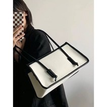 헤링본 캔버스 숄더백