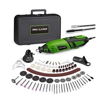 180W 회전 공구 키트 1.5-Amp PHALANX 6 가변 속도 플렉스 샤프트 포함 8000-32000RPM 멀티 툴 및 139피스 액세서리 공예 프로젝트 DIY 제작에