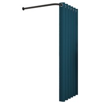 L자형 간이 탈의실 커튼 셀프 옷가게 의류 피팅룸, 90L 라드 플러스 대마 플란넬공식 규격