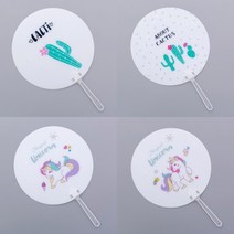 GT캐릭터부채 과일부채 판촉 원형부채 여름 손부채, 랜덤