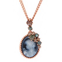 블루까메오 러프다이아몬드 목걸이2564-1N