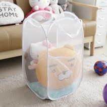 세탁바구니 빨래분류 기숙사 원룸 자취필수템 빨래보관함, 블랙, 1개