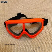 CS 스키샌드 모터사이클 스포츠 헬멧 안경 고글 고글 고글 고글 더스트 방지 크로스컨트리 고글, 오렌지 프레임 투명 시트