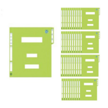 서일산업 정부화일 A4, 연두, 10개입