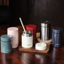 히카리 스텐 보온 도시락통, 레드, 280ml, 1개