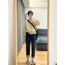 예쁜 봄 가디건 코디 목이 높은 스웨터 자켓 여성 ​​겨울 복고풍 틈새 짧은 니