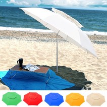 240사이즈 특대형 팔각파라솔/고정식/꺾임식/, (일반형)몬스터빅파라솔_아이보리