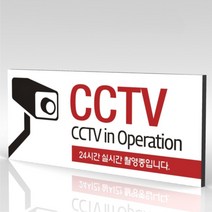 심플사인 WPR009 CCTV 안내판 표지판 표시판 표찰 팻말 명판 주의 경고 비디오 촬영중 녹화중 감시카메라, 15*6cm 포맥스