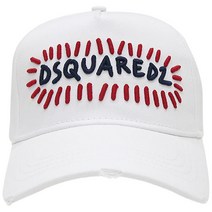 22SS 디스퀘어드 로고 자수 모자 BCM0572 화이트