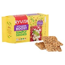 Ryvita 리비타 비타민 부스트 크리스피 브레드 스낵 200g 4팩, 1개