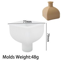 꽃병 공예품 실리콘 몰드 DIY 아로마 테라피 석고 콘크리트 시멘트 향수 병 에폭시 수지 홈 데코, [04] 04