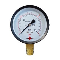 계기 일반 압력계 진공계 연성계 A타입 75파이 동파 누수 게 공사 용접 보일러 스팀용 배관, QKS_75파이 3bar