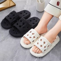 물빠짐 미끄럼방지 욕실화 슬리퍼 논슬립, 블랙, 1개