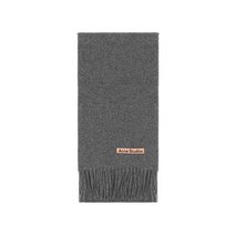 [명품]22SS 아크네 스튜디오 핑크탭 네로우 그레이 울 프린지 머플러 CA0210GREYWASHED CA0210GREYWASHED