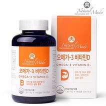 캐나다 직수입 오메가3 1200 앤 비타민D 1000IU 180캡슐 혈중 중성지질개선 혈행개선 기억력 개선에 도움 뼈건강 영양제, 1통(100캡슐)