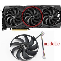 그래픽카드 새로운 T129215SU 3 개/몫 7pin ASUS GeForce RTX 2070 SUPER ROG STRIX Radeon 5600 XT OC 그, 03 1pcs