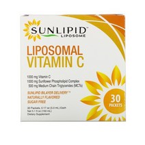 SunLipid 리포좀 비타민 C 천연 향료 30 봉 각 5.0 ml(0.17 oz)