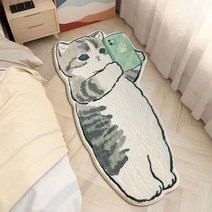 미우새 고양이 러그 스렐라 루냥 타코냥 붕어빵냥 발매트 냥침실러그 고양이카페트 모조 캐시미어