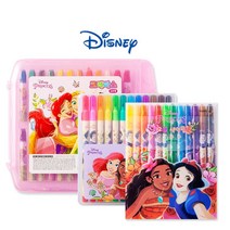 프린세스 크레파스 24색 어린이크레파스, [SET]크레파스24색+사인펜12색+색연필12색