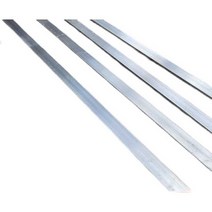 알루미늄 각재 1M 알루미늄가공 알루미늄평철 사각바 플랫바 사각각재 무료절단, 형광 노란색 - 두께 8x10mm 1m