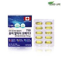초임계 알티지 오메가3 흡수율높은 3세대 RTG 오메가쓰리 고순도 EPA DHA 엔쵸비 멸치 오일 원액 기름 캡슐 캐나다, 알티지오메가3, 30캡슐*1개[1개월분]