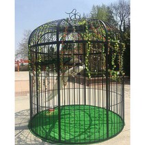대형 새장 직경 2m 3m 초대형 실외 사육장 케이지, 직경 2m 전체 높이 2.7m