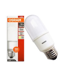 [오스람] LED 스틱 전구 7W 9W 12W, 전구색(827)