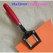 제본기 열제본기 스프링제본기 가정용제본기 휴대용 신분증 라이센스 사진 펀치 25x35mm 30x40mm 35x45mm, 07 26x32mm right corner