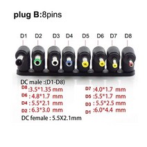 B 전원 부스트 DC 5 9 8.6 12 12.6 스텝 업 모듈 컨버터 케이블 2.1x5.5mm 플러그 8 10 수 팁 어댑터, 07 Type B adapter