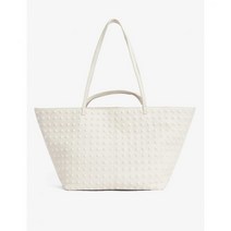 올세인츠 Hannah leather tote bag - SALT LAKE WHIT