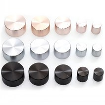 볼륨노브캡 볼륨캡 알루미늄 합금 전위차계 손잡이 널링 샤프트 직경. 17x17mm 25x17mm 30x17mm 48x22mm 34x17mm 6mm 2 개, [05] Silver 15X16mm
