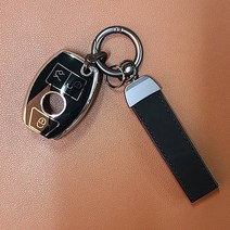 수엠W TPU 키링포함 풀커버 M004 벤츠키케이스, A타입-블랙