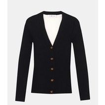 토리버치 COLORBLOCK RIBBED CARDIGAN 135601001 컬러 블록 리브드 가디건