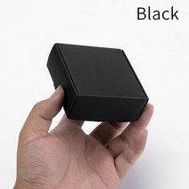 선물상자 리본 포장박스 블랙 판지 비누 맞춤형 크기 로고 인쇄 지원, 60.Black - 100pcs-15x10x6cm