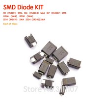 70 개/몫 SMD 다이오드 패키지/M1 (1N4001) / M4 (1N4004) / M7 (1N4007)/ SS14 US1M RS1M SS34 다이오드 키트 7 종류 * 10pc