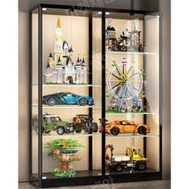 위스키 장식장 강화유리 피규어장 프라모델 레고장, 100x55x200cm