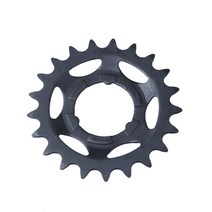 자전거카세트 Shimano 산악 자전거 단일 속도 카세트 스프로킷 톱니 바퀴 사이클링 프리휠 기어 21T 내부 3, 블랙 21t