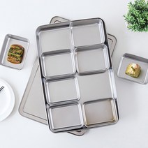 스텐 밧드 반찬통 냉장고정리용기, 6칸세트