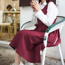 모올글래드 린넨 롱 옆트임 앞치마, 린넨 롱 옆트임(머스타드)