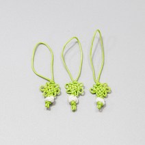 전통매듭 대 2.2cm×8cm 연두 전통공예 장신구줄전통소품 노리프렌즈 만들기재료 전통꾸미기