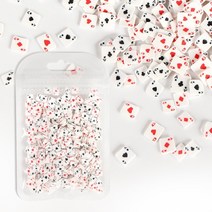 레진 아트 공예 재료 트럼프패 슬라이스 폴리머 클레이 슬라임 충전 케이크, d-hhrtax1