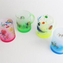 디자인드림 승화전사 파스텔 아이스머그 내열유리컵 포토머그컵, 빨강 1박스(36개), 1개