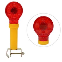 도로 공사 위험경고등 건전지형 휀스용 안전 경광등, 1개